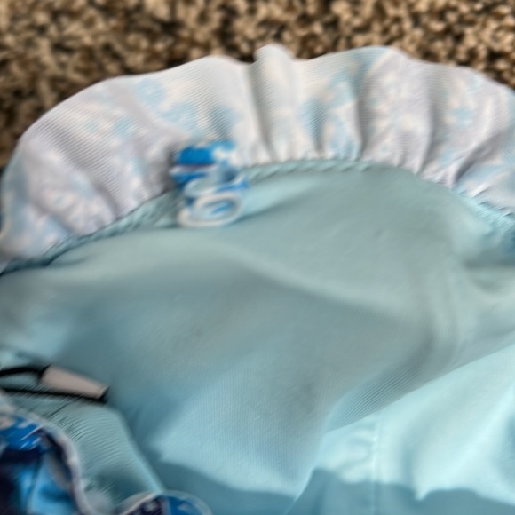 Nanette Lepore Blue Floral Strapless Swim Top, NWT, missing strap - Picture 7 of 7